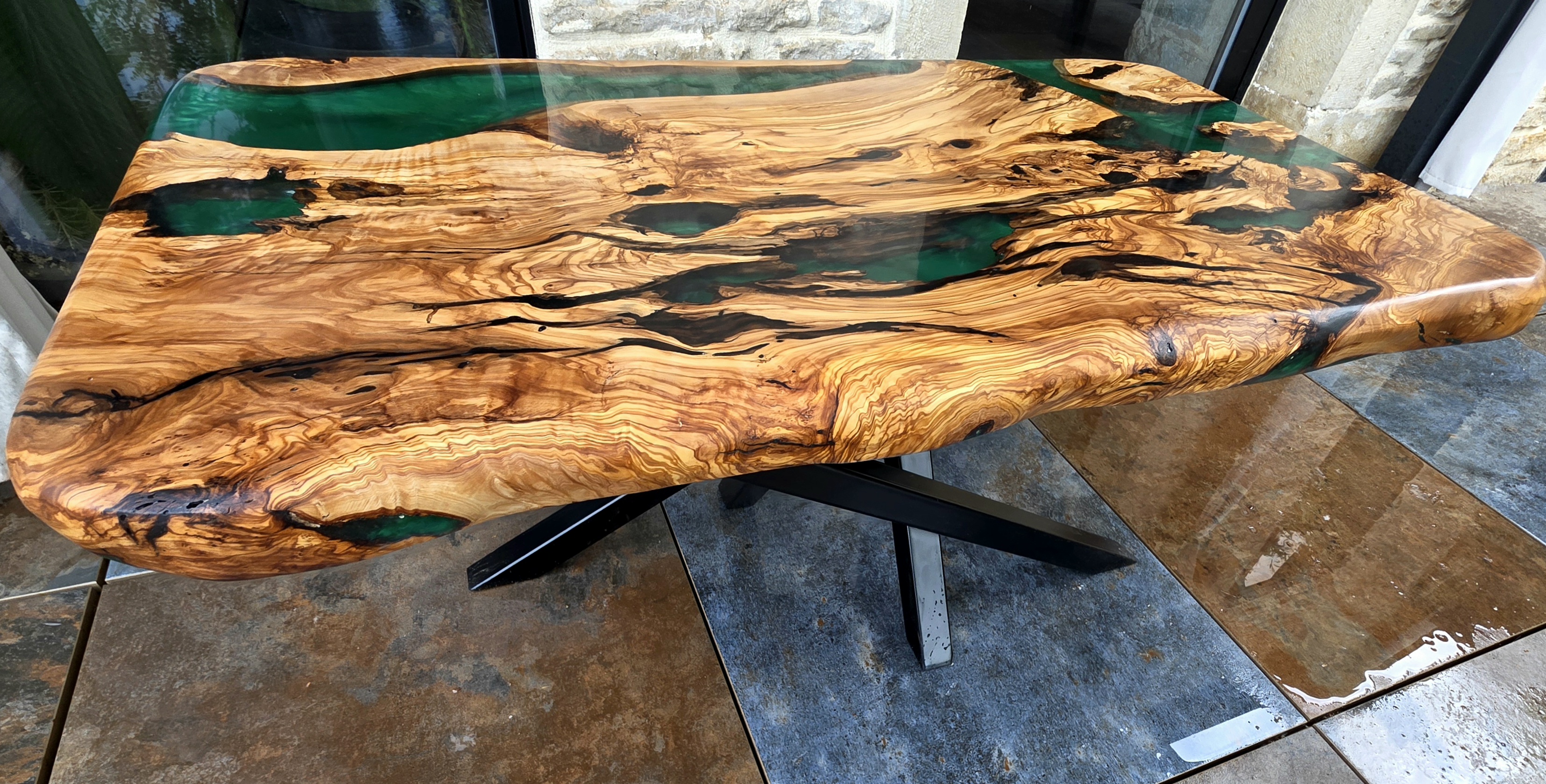 Table émeraude